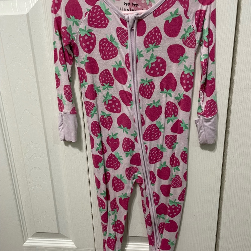 Little Sleepies Zippies strawberry print 6-12 months
